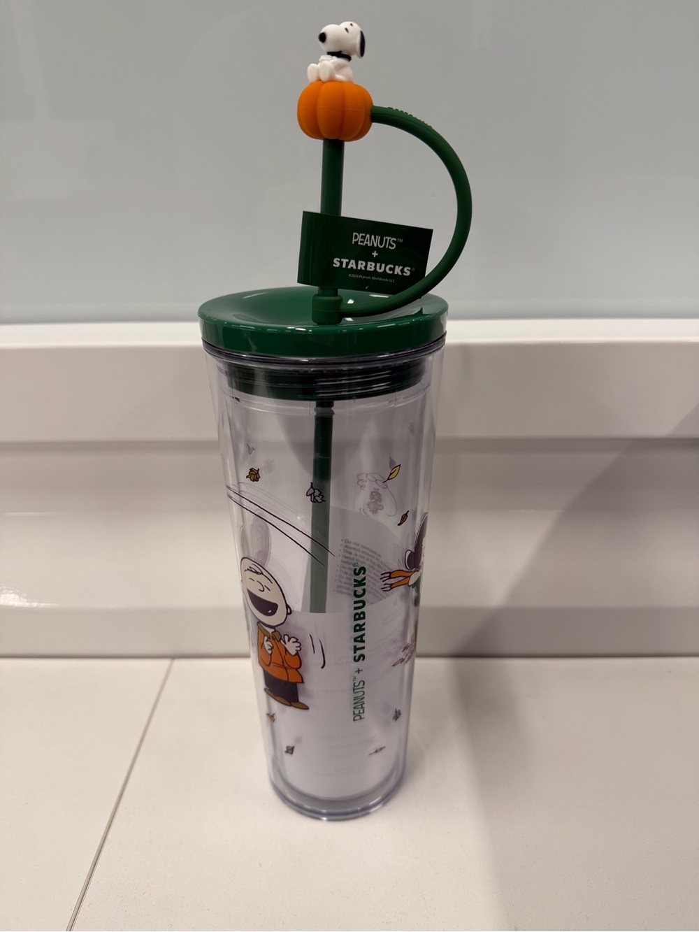 Starbucks Peanuts Cold Cup features Snoopy™, The Great Pumpkin™ - 24 oz
